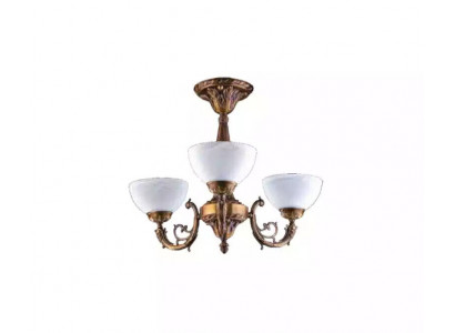 Kronluucht Plafongslampe Lüster Plafongsliichter Antik Lampe Glas Gold
