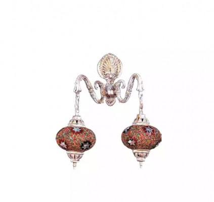 Wandluucht Wandluuchten Konscht Wandluucht Lüster Wandlampen Wäiss Glas