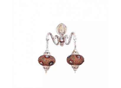 Wandluucht Wandluuchten Konscht Wandluucht Lüster Wandlampen Wäiss Glas