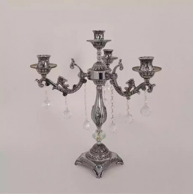 Dëschlamp Nuechtdeeschlamp Luucht Luxusdëschlamp Wunnzëmmer sëlwer