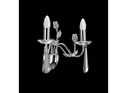 Wandlampe Luuchtekroun Wandliicht Luuschter Wand Kristallluuchten Sëlwer