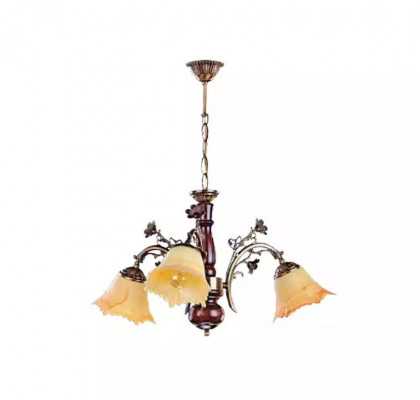 Lüster Plafongsliichter Blummen Plafongkëschten Kräibeliicht Luucht Glas Beige