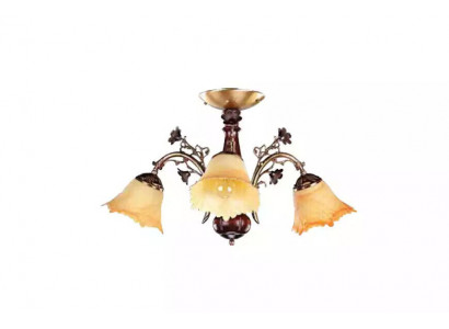 Plafongslamp Blummen Plafongliicht Lüstre Kräigenliichter Lampe Glas Brong.