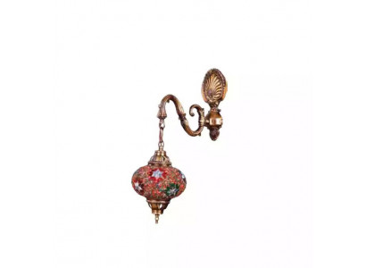 Wandleuchte Wandlampe Wandleuchten Art Lüster Wand Lampen Gold Glas