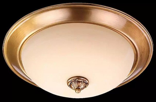 Plafonnière Lüster Kronleuchter Plafondslampe Gold Glas Luuchten Metall