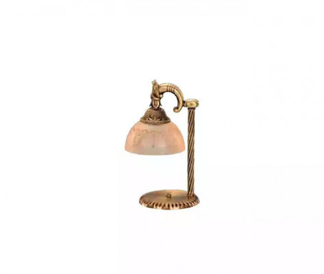 Dëschlamp Dëschleuchte Lampe Luuchten Konscht Glas Goss Lampen Dësch
