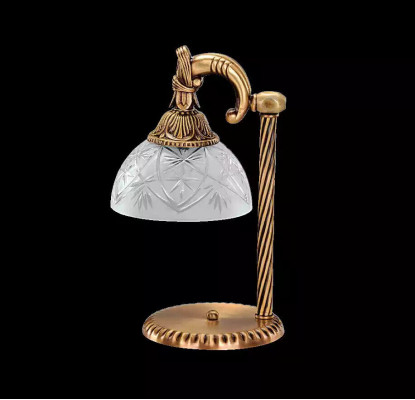 Dëschmëtschel Dëschtlampe Lampe Beliichtung Gold Luuchten Glas Gold Gro Konscht