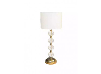 Dëschlampe Dëschluucht Luucht Luuchten Gold Lampen Dësch Kristall