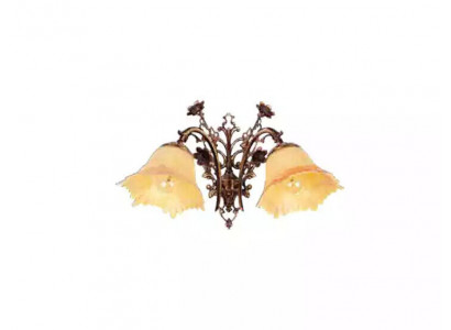 Wandlampe Wandliichter Wandliicht Lüster Wand Lampe Blummen Glas Brong.