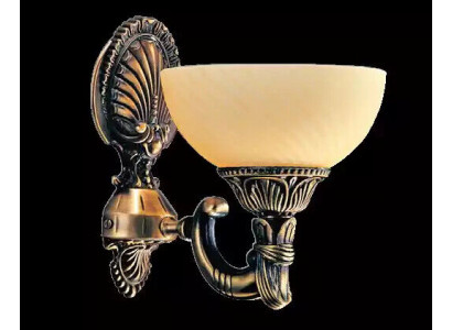 Wandslomp Wandluuchten Wandluucht Lüster Wandslomp Beige Glas Gold