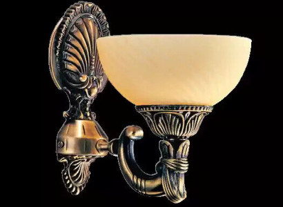 Wandslomp Wandluuchten Wandluucht Lüster Wandslomp Beige Glas Gold