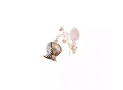 Wandleuchte Wandlampe Blummen Wandleuchte Lüster Wand Luucht Glas Wäiss