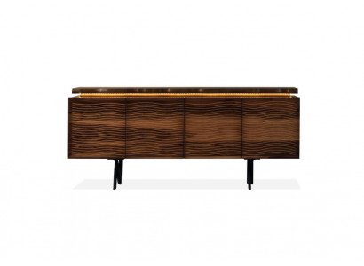 Designer brong Holz Kommod Luxuriéist Sideboard Iesszëmmer Holzschaf.