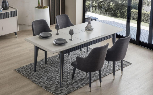 Groussen Iessdësch Robusten Iesszëmmer Designer Holzdësch Luxus Miwwelen