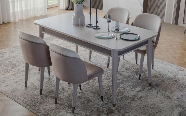 Groussen Iessdësch Designer Iesszëmmer Miwwelen Auszéibaren Holzdësch Nei