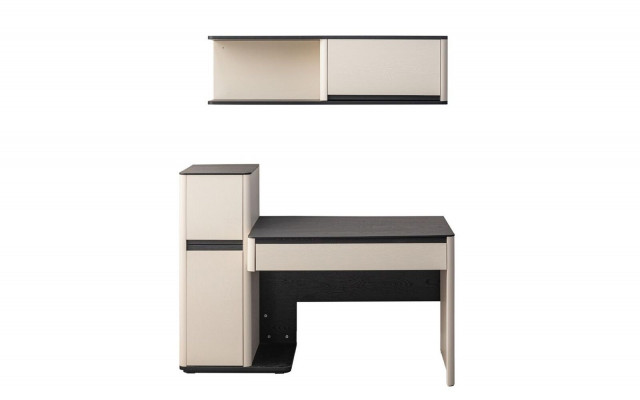 Wäissen modernen Designer-Schreibtisch fir Kanner, Computerschreibtisch, Wandkabinett.