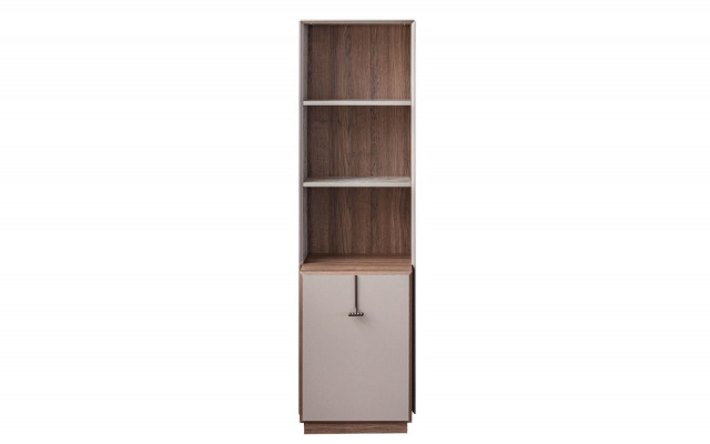 Moderne Bicherrégaler Designer Standregal Beige Bürosréier Bicherschaf