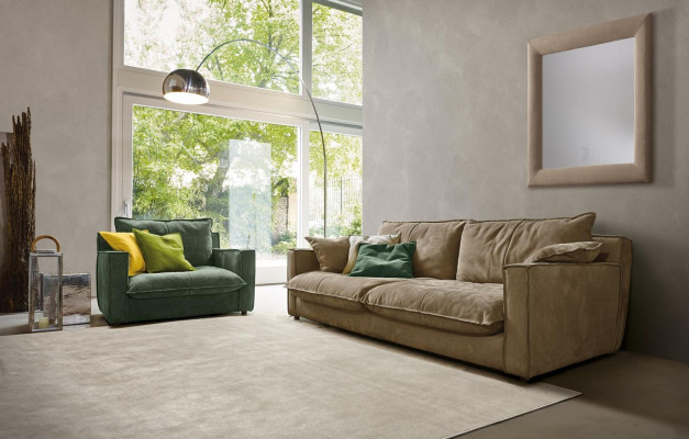 Fautteuil Këssen Miwwelen Relax Design Miwwelen Gréng Lounge Luxus Eenzelsetzeger Prianera