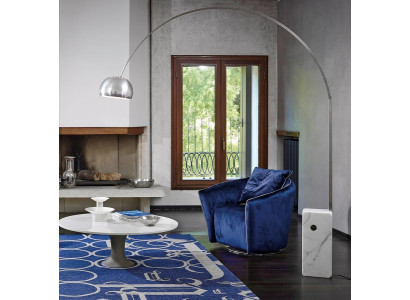 Fotell 1 Sëtz Blo Wunnzëmmer Luxus Design Italienesch Miwwelen Elegantes Neit