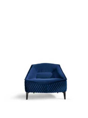 Still Sëtzmiwwel Modern Stoff Lounge Textil Luxus Sëtz Relax Miwwel Blo Prianera