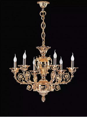 Gold Deckenluchte Hängeleuchte Wunnzëmmer Luuchten Klassesch Luuchten