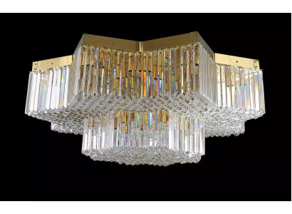 Kristall Lüster Luucht 120x40 Plafongslucht Luxus Plafongslucht Wunnzëmmer