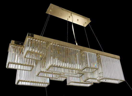Iessdësch Dësch Krouneliichter Krouneliichter Stil Lüstert Wohnzimmer Luxus Gold.