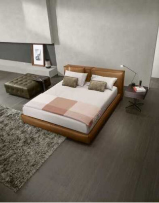 Duebelbett Polster Bett Luxus Schlofzëmmer Better Duebel Bettrahmen Brong Miwwel