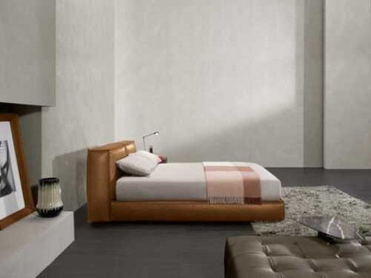Duebelbett Polster Bett Luxus Schlofzëmmer Better Duebel Bettrahmen Brong Miwwel