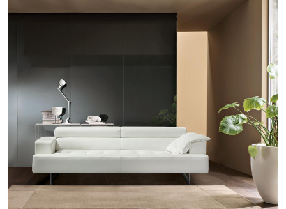 Polster Prianera Miwwelen Dräisiichter Canapé 3 Sëtzer Canapéë Luxus Lieder Canapéë Wäiss