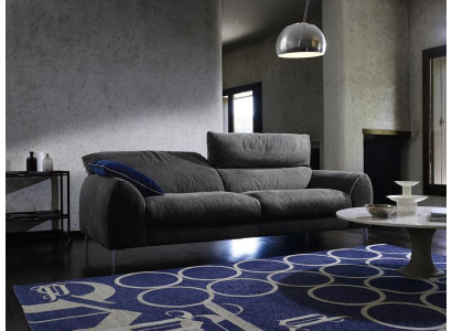 Dreisëtzer Sofa 3 Sëtzer Sofasen Polster Prianera Miwwelen Luxus Textil Couchen Gro.
