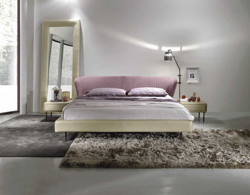 Rosa Bett Design Luxusbetten Italienesch Modern Miwwelen Schlofzëmmer Prianera