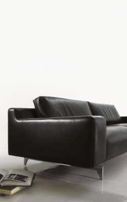 Dräisëtz Luxus Sofa 3 Sëtzer Sofas Sëtz Design Couche Miwwelen Stil Lieder Schwaarz