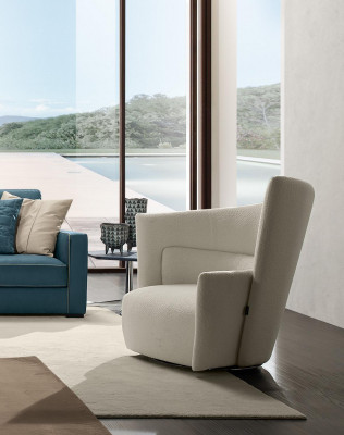 Sesselfauteuil Modernes Design Wäiss Italienesch Stil Luxus Prianera Neit