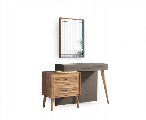 Schminktisch mat Spigel Luxus Schlofzëmmer Design Modern Nei Miwwel