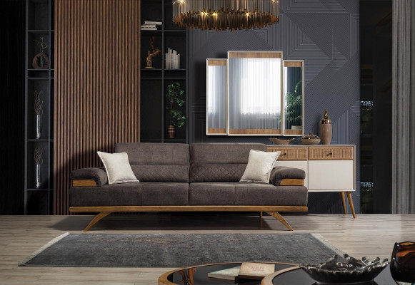 Garnitur Sofagarnitur 3+3+1 Sëtzer Couchtisch Grupp Sofa Sofa 4tlg.Nei