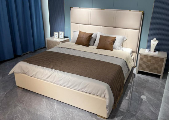 Schlofkummer Set Bett 2x Nuetsschaf Design Modern Luxus Better 3stg