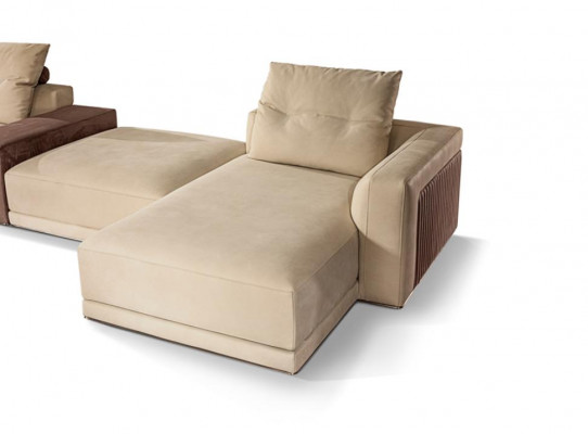 Wunnzëmmer Eckcanapé U-Form Couch Sitz Polster Garnitur Modern Sofa Nei