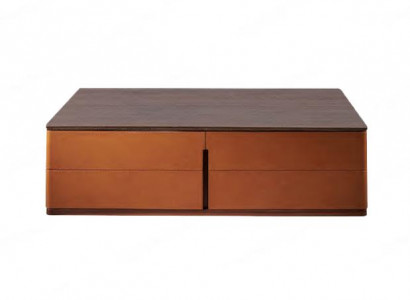 Wunnzëmmer Couchtisch Orange Luxus Material Holz Stil Modern Tischen