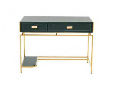 Computerdësch Holz Dësch gréng Büroemobiliar Schreifdësch Luxus Miwwelen Dëscher