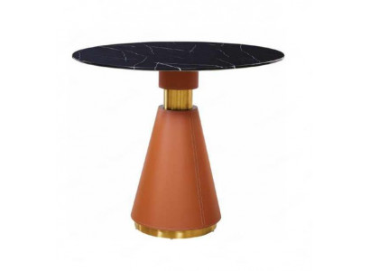 Iesszëmmerdësch Ronnen Iessdësch schwaarz Rond Dësch Stil Modern Edelstol Luxus