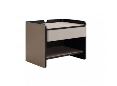 Schlofkummer Nuetsdësch Modern Holz beige Luxus Niewendëscher Miwwelen