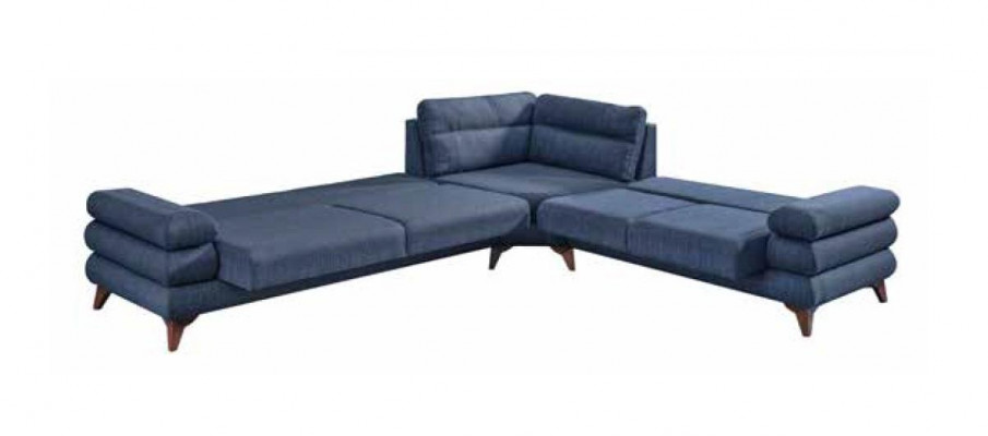Designer Modern Sofa Ecksofa Textil Wunnzëmmermiwwel Sofa L-Form Nei
