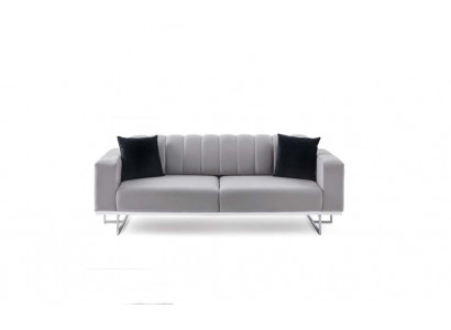 Hellgréng gepolsterten drësëtzegen Luxus Sofa Wunnzëmmer Stilvoll Canapéen