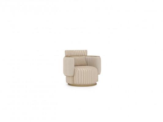 Beige Fauteuil Wunnzëmmer Luxus Polstermöbel Design Modern Ariichtung Nei