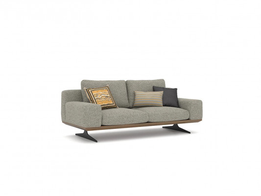 Modern Sofa Wunnzëmmer Couch Zweisëtzer Polstersofa Textil Miwwelen Designer Nei
