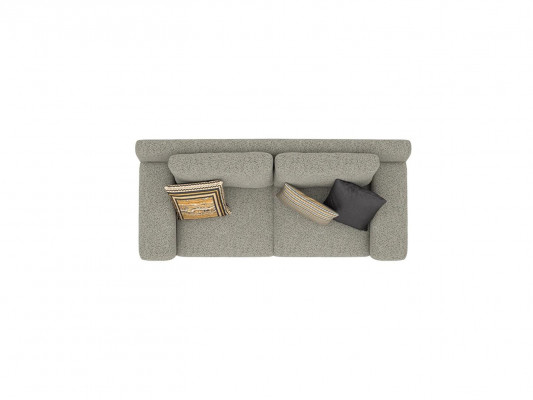 Modern Sofa Wunnzëmmer Couch Zweisëtzer Polstersofa Textil Miwwelen Designer Nei