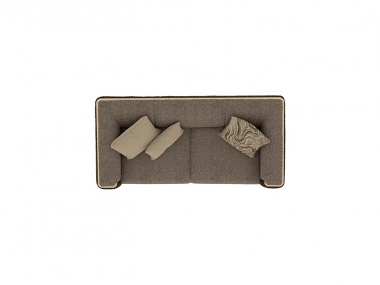 Wunnzëmmer Sofa Zwësëtzeger Luxus Ariichtung Polster Textil Design Polstermöbel