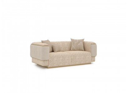 Luxus Stuff Miwwelen Canapé Couch Zwëschesëtz Beige Canapéën Polstermiwwelen