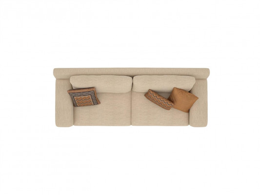 Wunnzëmmer Sofa Dräisëtzeger Cauch Textil Miwwel Polstersofa Designer Ariichtung